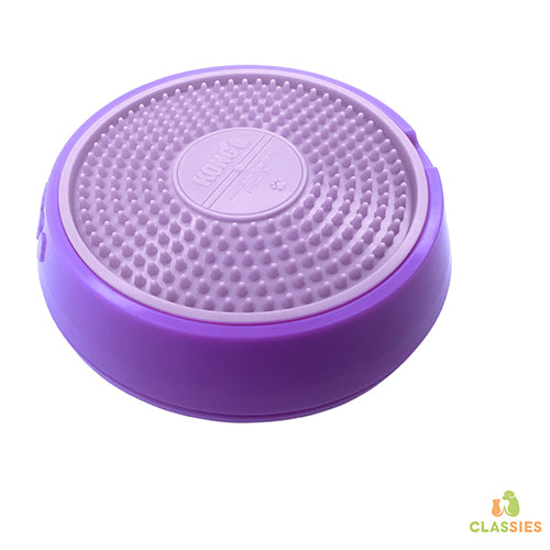 Kong dog lèche spinz petit violet licki mat