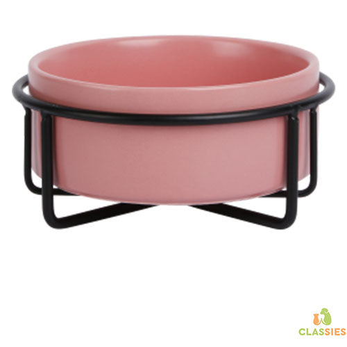 Jack and Vanilla keramische voerbak metalen stand Bon Appetit
