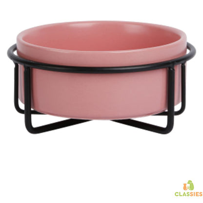 Jack and Vanilla keramische voerbak metalen stand Bon Appetit