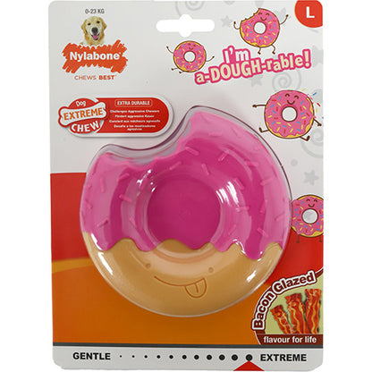 Nylabone Extreme Chew Donut Glaze Bacon - Verkrijgbaar in M en L 2ee89c-2