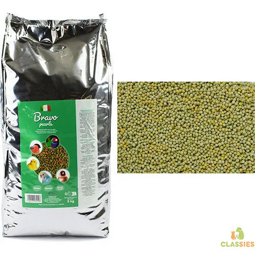 Opfokvoer Bravo pearls large zak 5 kg Classies