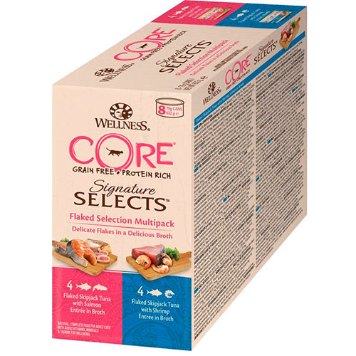 Well Core kattenvoeding - natvoer - Multipack -  8 x 79 gram