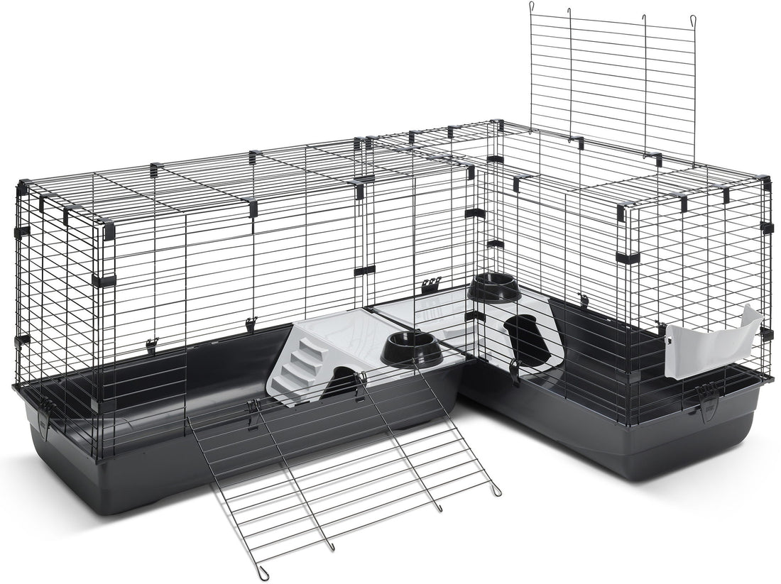 Nagerkäfig Cubix Ecke zerlegbar 146/100 x 50 x 63 cm