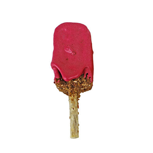 Krokante snack met fruittopping - kauwsnack - rode bessen - 33 gram