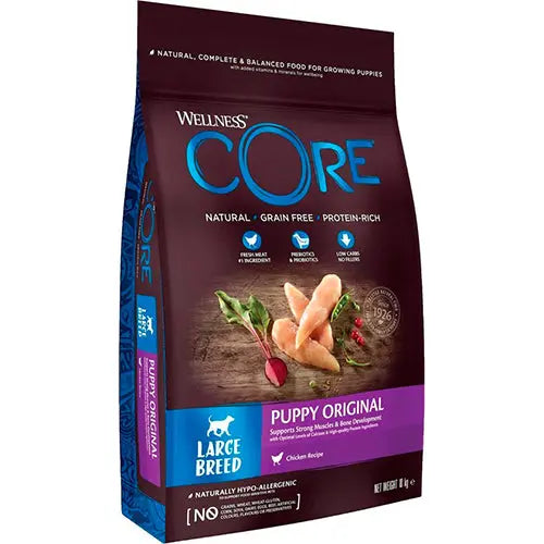 Wellness Core Grain Free Large Breed Puppy Kip - Hondenvoer - 10 kg Classies