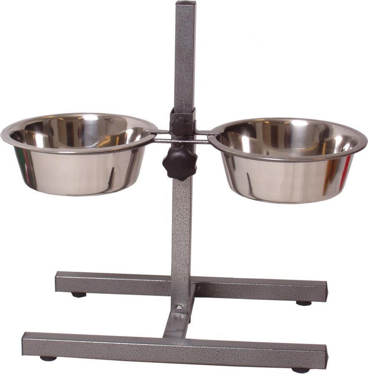 Voerstandaard Hamerslag Met Rvs Bakken 21 cm