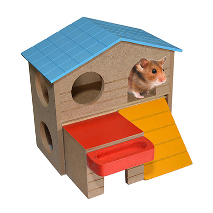 Duvoplus -  Knaagdierspeelgoed - Hamster Villa - 13x16x15,5 cm