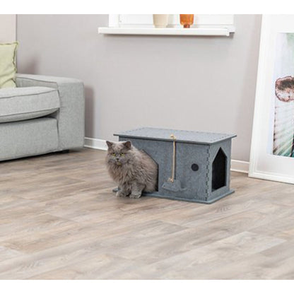 Trixie Schuilplaats Lene - Kattenhuis uit Vilt - Afmetingen: 54×30×35 cm