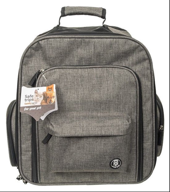 Fofos - erweiterbarer Rucksack - grau 36 x 27 x 40 cm grau