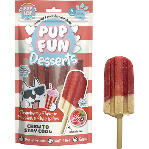 Pup Fun Desserts Hondenijs - Smakelijke Toetjes of Ijsjes voor uw Hond - Verschillende Varianten