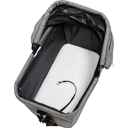 Animal Boulevard Travel Fietsmand &amp; Draagtas Voor Achteraan - Grijs - 32x48x45 cm