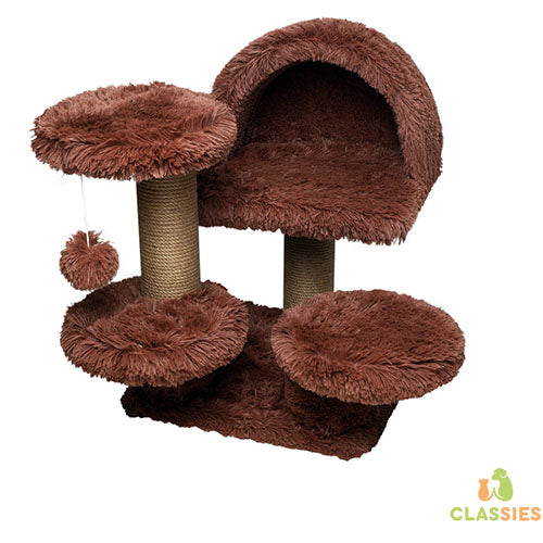 Krabpaal Lola long plush 63 x 63 x 55 cm