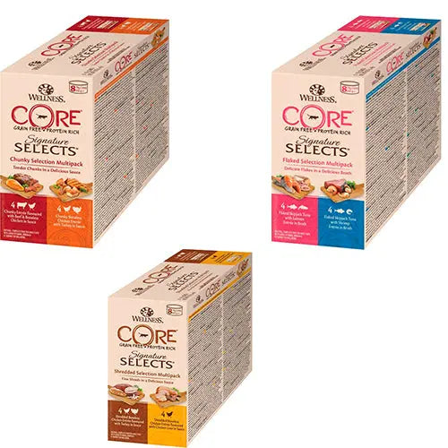Well Core kattenvoeding - natvoer - Multipack - 8 x 79 gram Classies