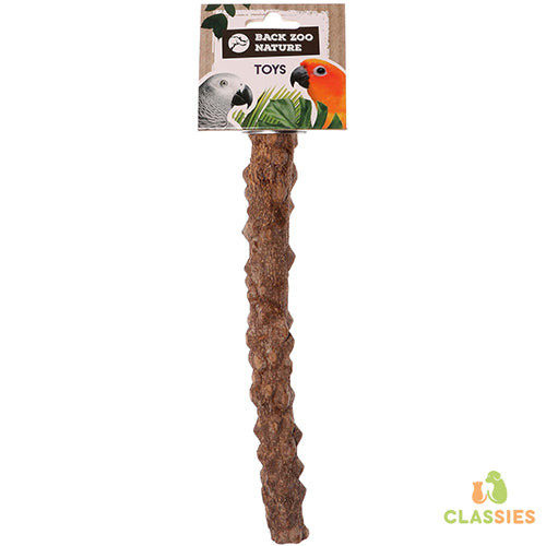 Retour zoo Nature - Perchoir en Bois de Poivre - Perchoir à Oiseaux - Taille M : 25 cm