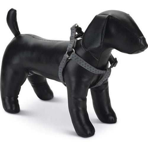 Beeztees Mac Leather Hondentuig - Grijs - Borstomvang tussen: 50-75 cm