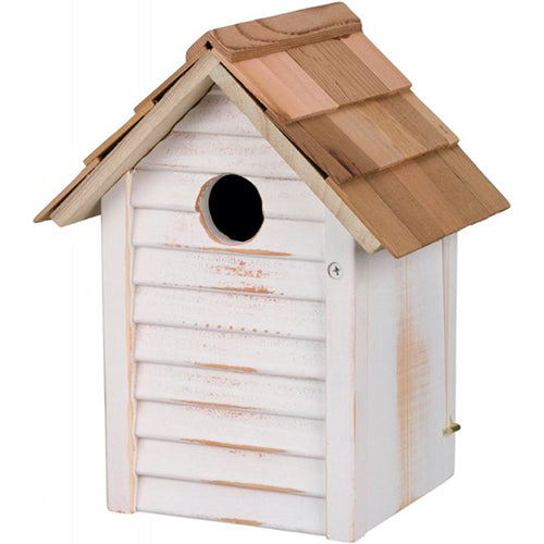 Trixie nestkastje huisje hout wit