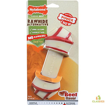 Nylabone dura mâcher des mordeurs durs en cuir brut de bœuf