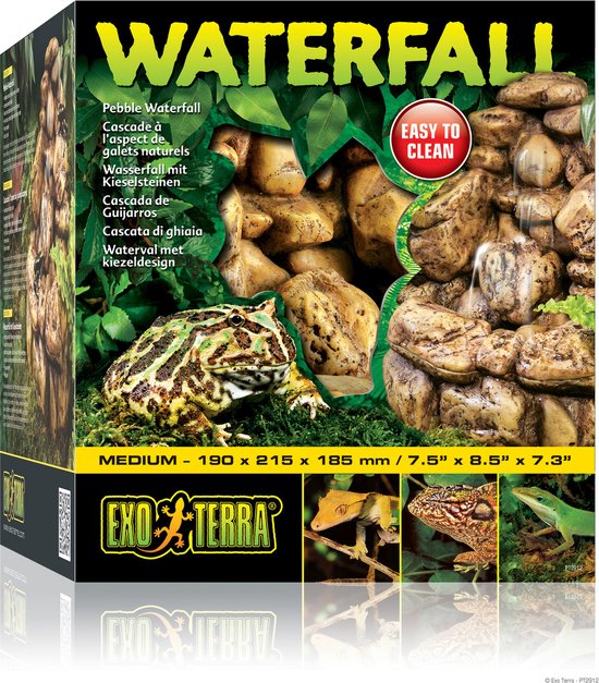 Exo Terra Pebble waterfall - Terrarium decoratie - Medium - 19 x 21,5 x 18,5 cm