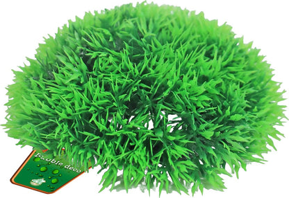 Boon Aqua Deco Bubble Plante Artificielle Mousse Verte en Plastique - Avec Fleur - 14x6 cm