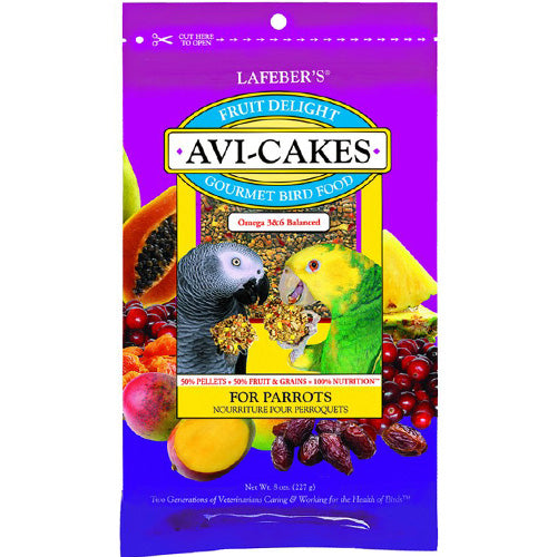 Lafeber Avi-Cakes Fruit Delight Parrot - Vogelvoer - 227 g