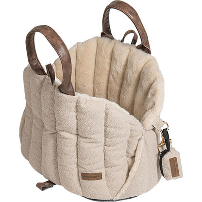 Animal Boulevard Home&amp;Away Stadstas/ Draagtas Diana Boucle - Verkrijgbaar in Beige en Bruin