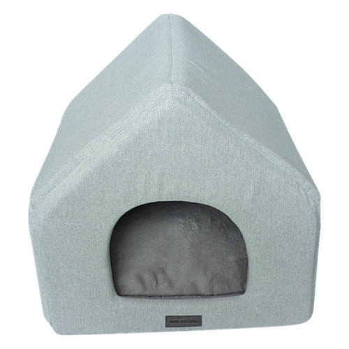 Animal Boulevard Home &amp; Away Honden/ Katten Huis - 46x43x42 cm - Verkrijgbaar in Donkergrijs en Lichtgrijs