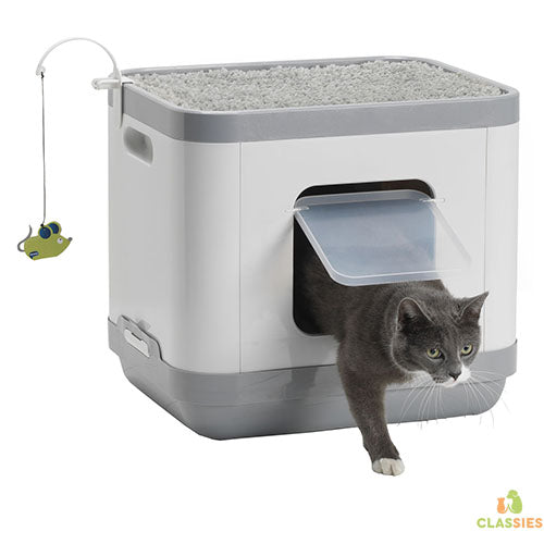 Moderna Kattenbak/Kattenmand - Grijs - 47.5 x 39.5 x 40 cm Classies