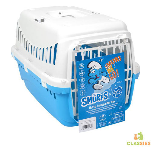 Smurfs Hefty Smurf Duvoplus – Reisebox-Transporter für Hunde oder Katzen – Maße: 46 x 30 x 30 cm
