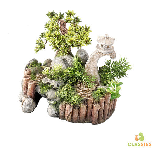 Aqua Della Aquarium Decoratie Chinese Tuin - 20,5x17x18,5 cm