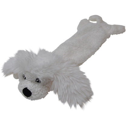 Animal Boulevard Classic Hondenspeelgoed - Woofles Knuffel Flattie Poedel met Crunchy - Verkrijgbaar in 3 maten