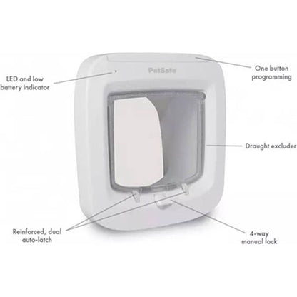 Petsafe kattendeur kattenluik microchip wit of bruin