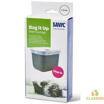 Savic Bag it Up Maxi - Sacs à litière pour chat - 55x43x0,01 cm - 12 pièces