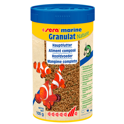 sera Nourriture pour poissons - eau de mer - marine Granulat Nature