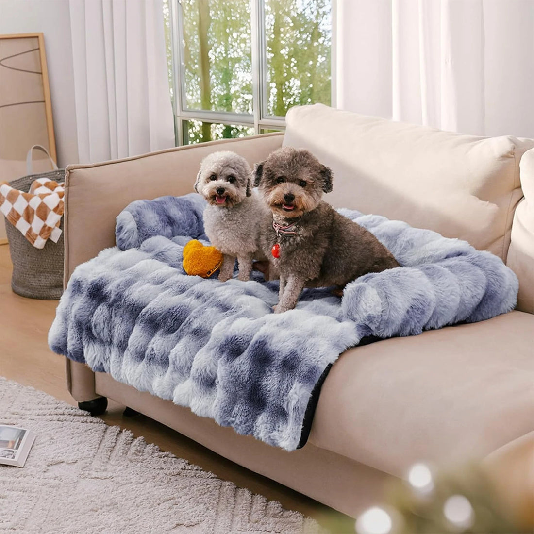 Flauschiges Hundekissen - Sofaschoner
