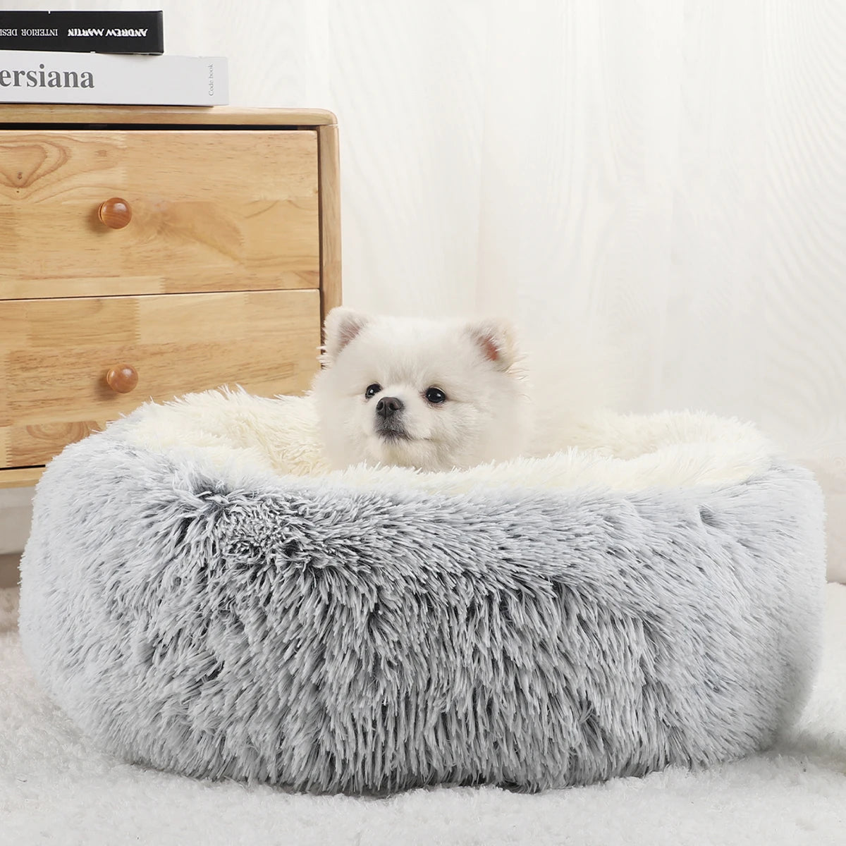 Donut kussen - mandje voor hond of kat - 40 - 100 cm