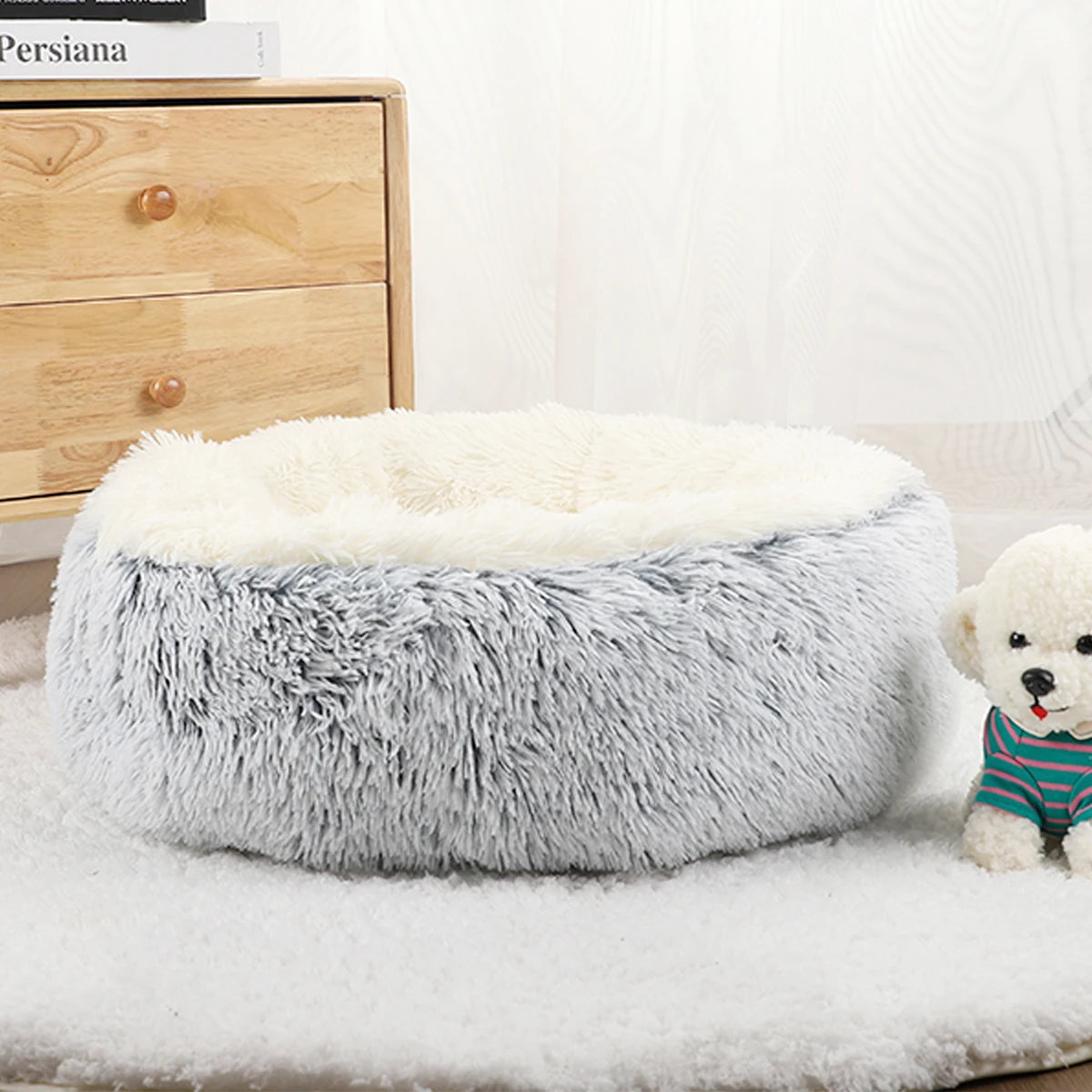Donut kussen - mandje voor hond of kat - 40 - 100 cm