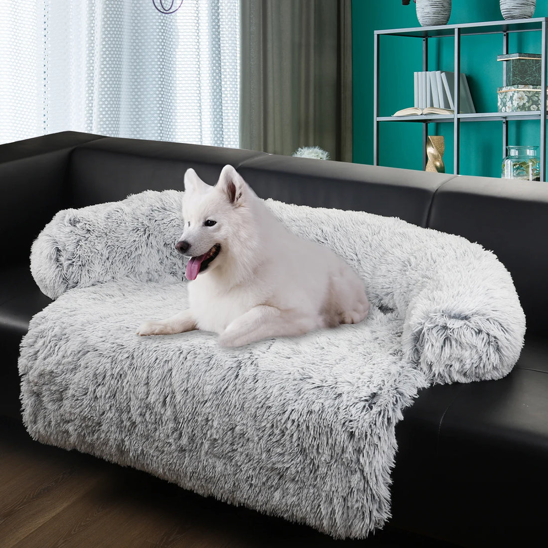 Luxus-Hundebettsofa – Flauschiges Kissen für große Hunde und Katzen
