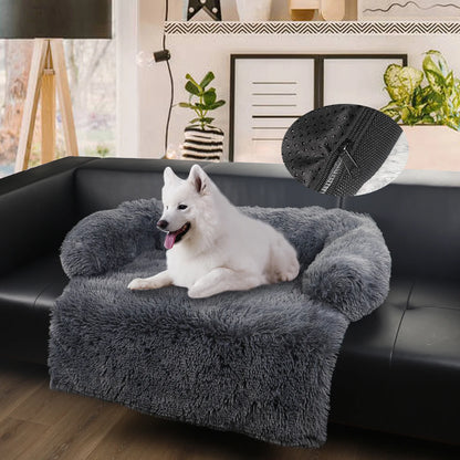 Luxe Hondenbed Sofa – Fluffy Kussen voor Grote Honden en Katten