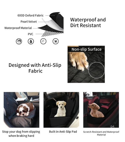 Waterdichte autostoel – Comfortabel &amp; Wasbaar Autokussen voor Kleine Honden