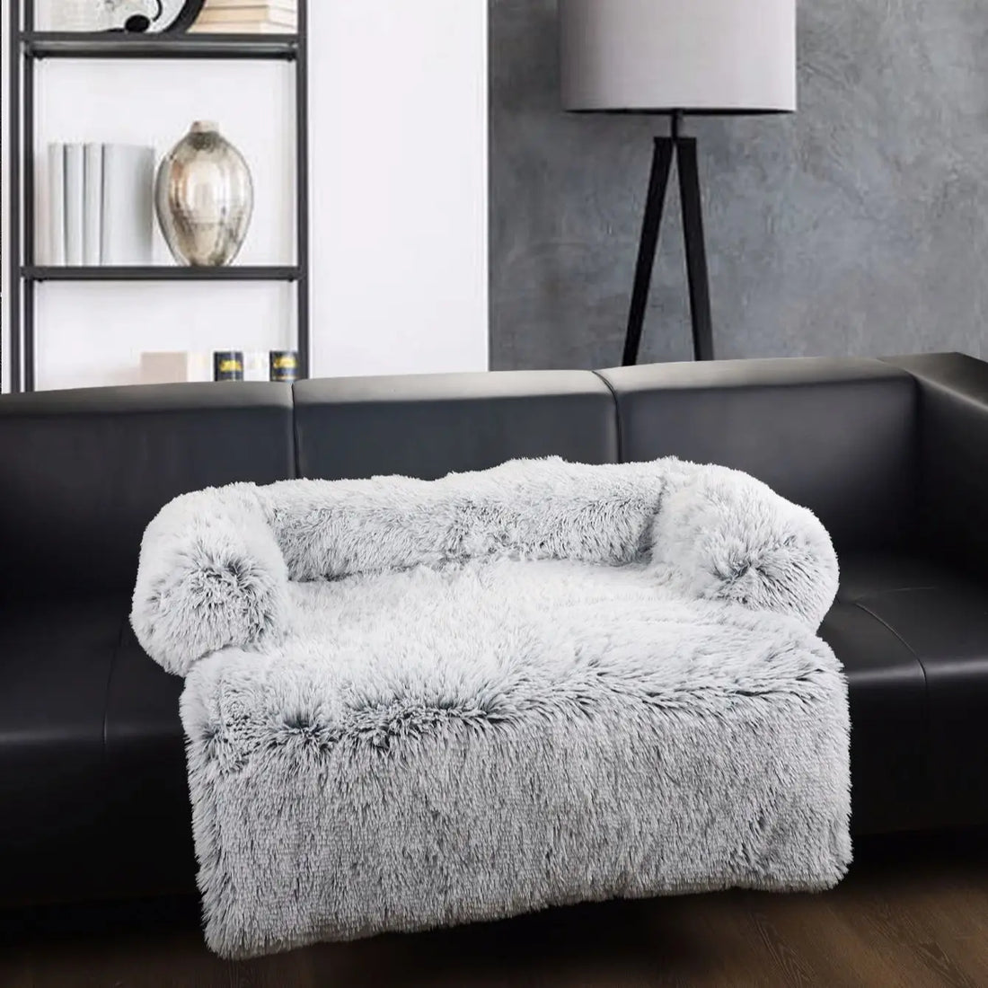 Luxus-Hundebettsofa – Flauschiges Kissen für große Hunde und Katzen