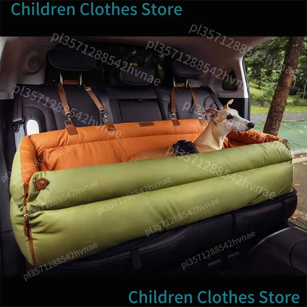 Autostoel enkel of dubbel - kunstleer - 55 - 120 cm