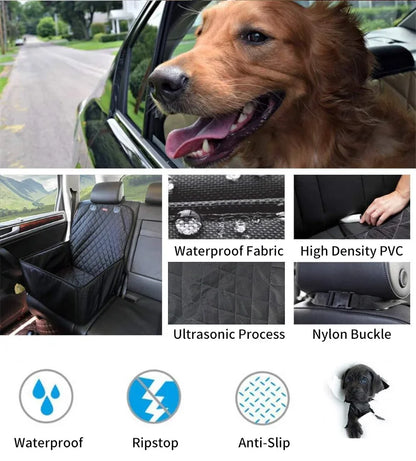 Waterdichte autostoel – Comfortabel &amp; Wasbaar Autokussen voor Kleine Honden