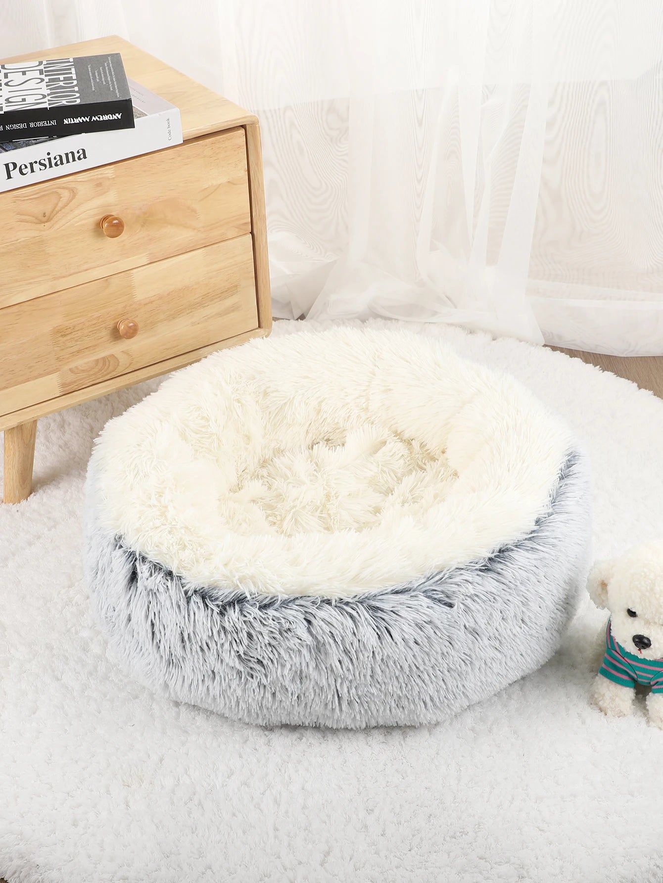 Donut kussen - mandje voor hond of kat - 40 - 100 cm