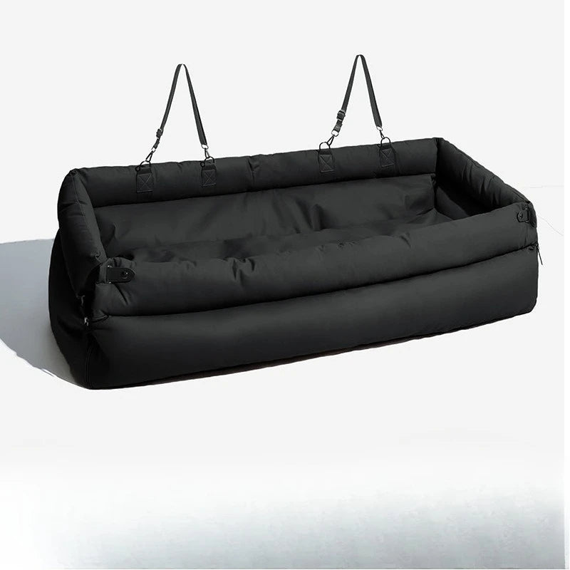 Autostoel enkel of dubbel - kunstleer - 55 - 120 cm
