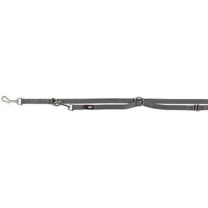 Trixie Hondenriem Premium Verstelbaar Nylon Grafiet Grijs 200 cm - 20 mm