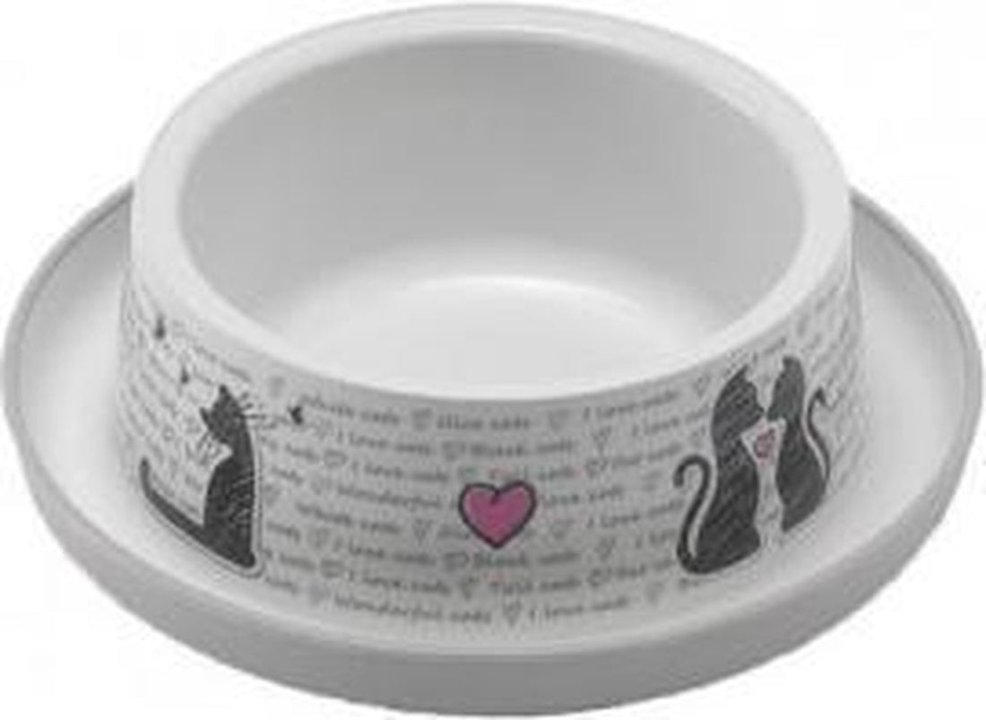 Moderna Trendy Dinner Voerbak - Cats in Love - 16 cm