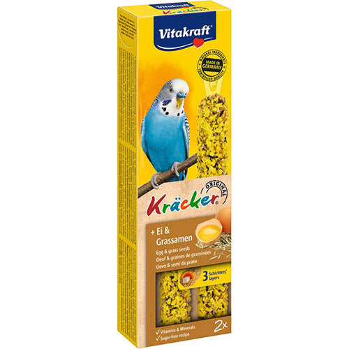 Vitakraft Kräcker - Parkiet - Ei &amp; Graszaad