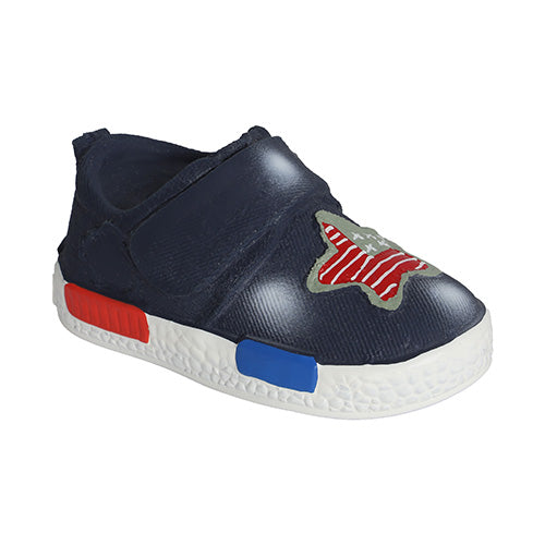Hundespielzeug - Schuhform - blaues Latex 14 cm mit Quietscher