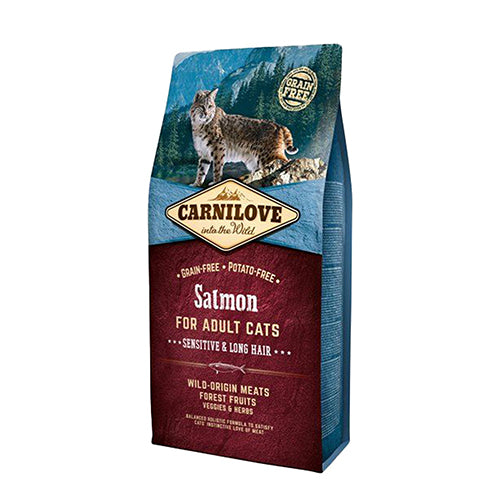 Carnilove Salmon Sensitive &amp; Long hair 2 kg