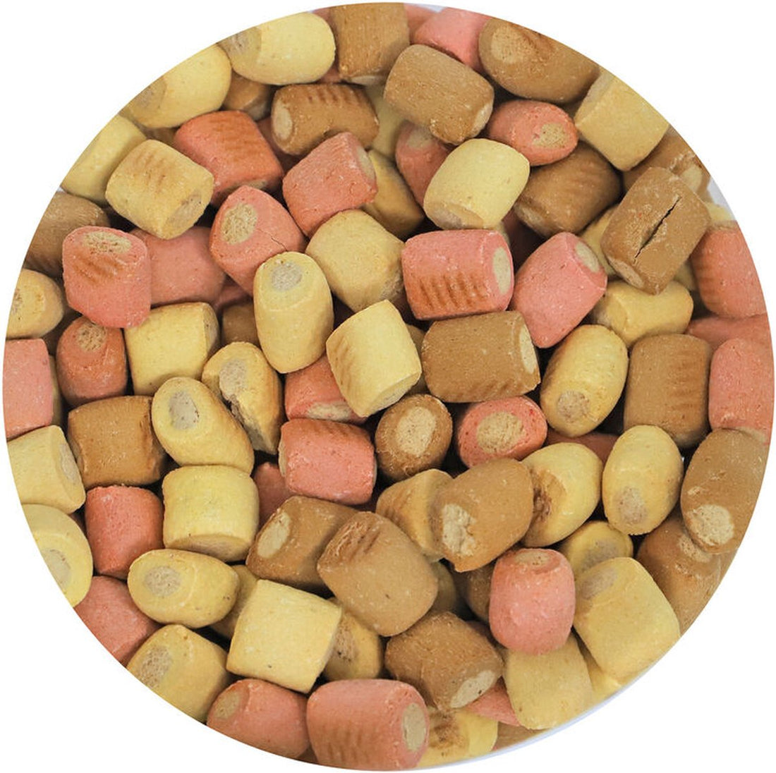 Boony hondenkoek mergkoek mini mix, emmer a 1000 gram.